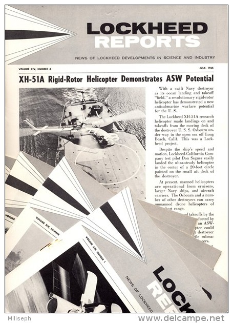 LOT De 7  Revues - LOCKEED REPORTS 1965  (3425) - Aviation