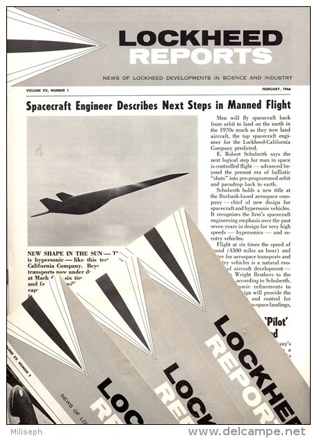 LOT De 4  Revues - LOCKEED REPORTS 1966    (3426) - Aviation