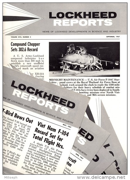 LOT De 6  Revues - LOCKEED REPORTS 1967    (3427) - Fliegerei