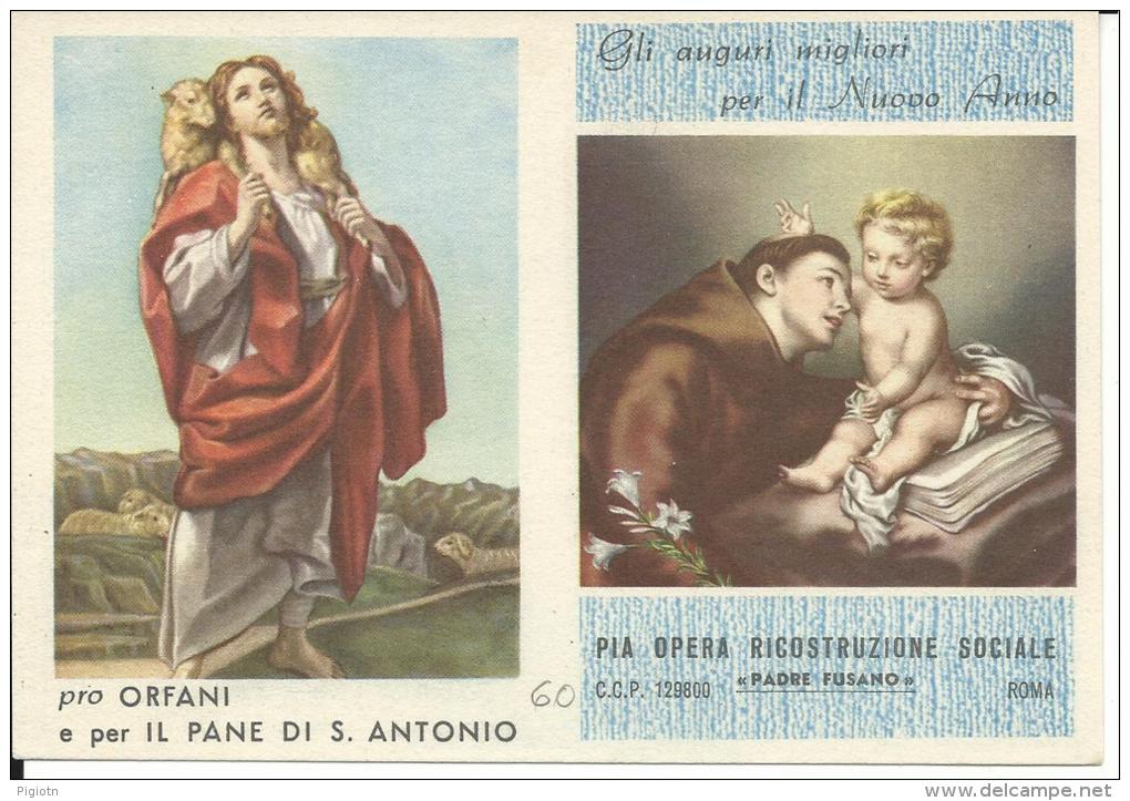 CAL117 - CALENDARIETTO 1960 - PIA OPERA RICOSTRUZIONE SOCIALE PADRE FUSANO - Petit Format : 1941-60