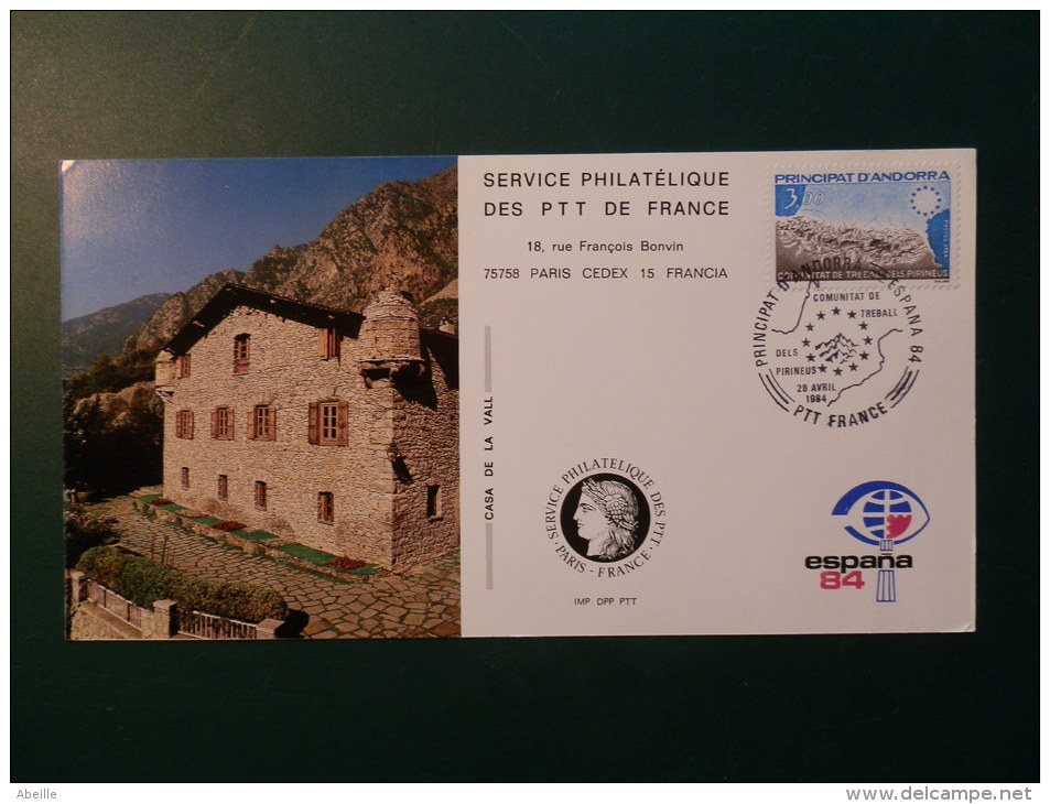 34/463  DOC..  .ANDORRA - Storia Postale