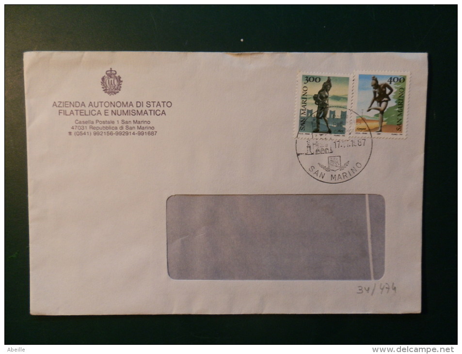 34/474        LETTRE  VATICAN - Storia Postale