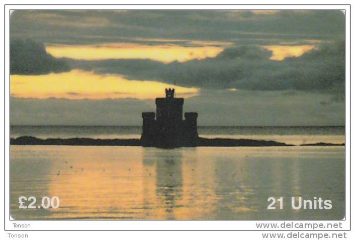 Isle Of Man, MAN 087, Tower Refuge Douglas, 2 Scans. - Isla De Man