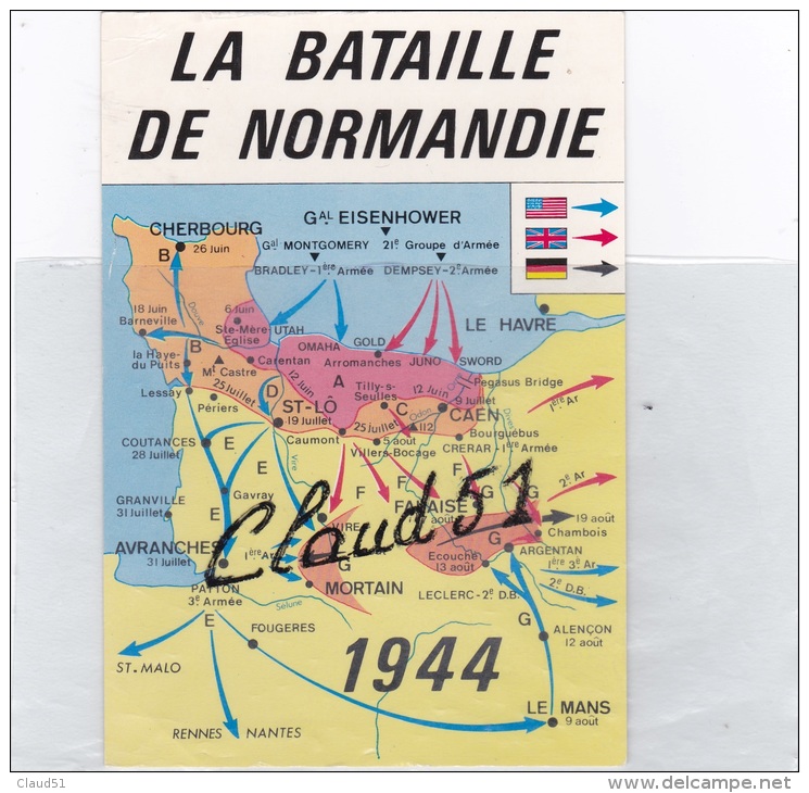 Débarquement En NORMANDIE-6 Juin 1944-Circuit Des Plages - Altri & Non Classificati