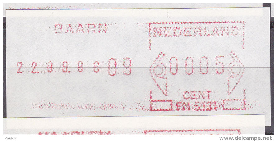 SFS/Machine: Netherlands 1986 Baarn FM5131  Mint/** (H9-1) - Viñetas De Franqueo [ATM]