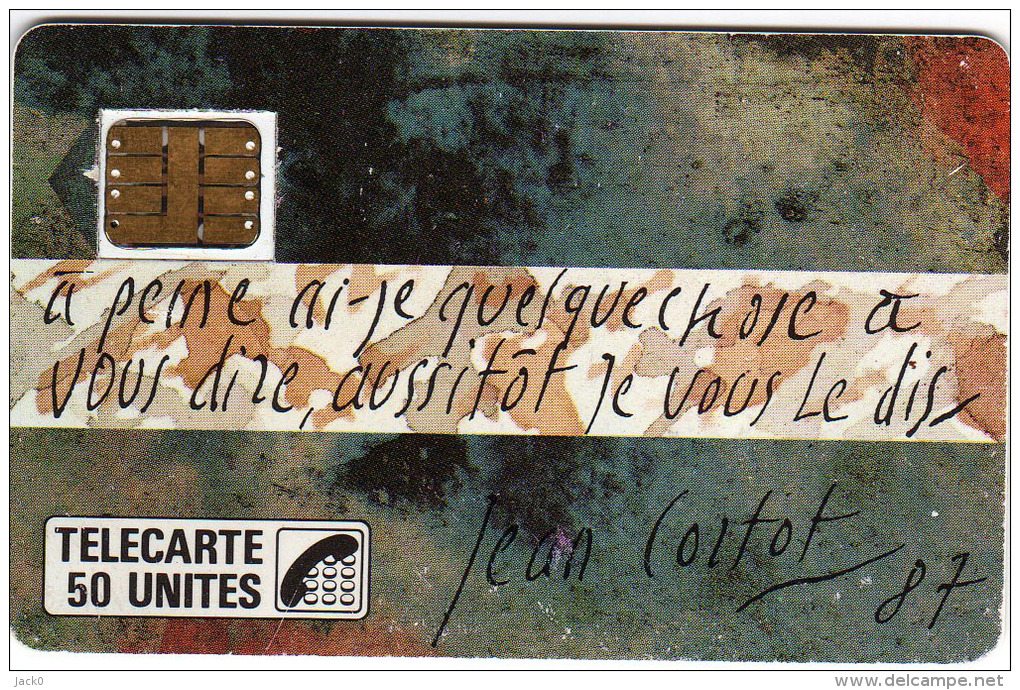 Télécarte  F 14, Jean  CORTOT  87, 50 U, Cote  Phonecote  2005  15 € - 1987