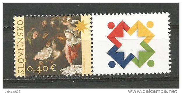 Slovakia 2012. Christmas With Label MNH** - Nuevos