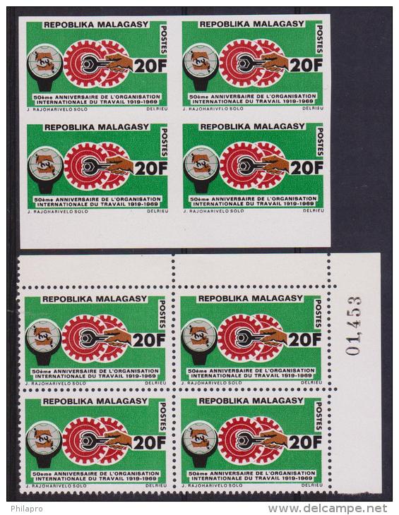 MADAGASCAR   NON DENT/IMPERF +DENT  OIT  YVERT  N° 461  ** MNH - OIT