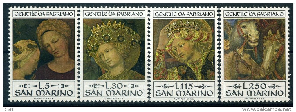 1973 San Marino, Gentile Da Fabriano, Serie Completa Nuova (**) AL FACCIALE - Nuovi