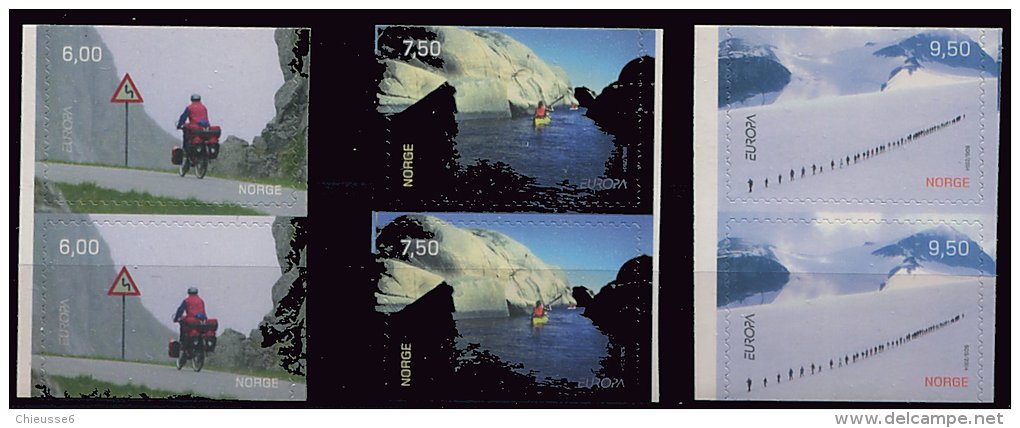 Lot 56 - B 19 - Norvège** N° 1440 à 1442 (2 Séries Se Tenant) - Europa - Année 2004 - - Unused Stamps