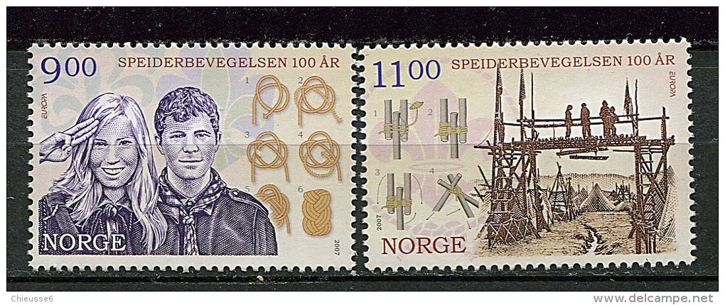 Norvège** N° 1562 - 1563 - Europa - Année 2007 - - Unused Stamps