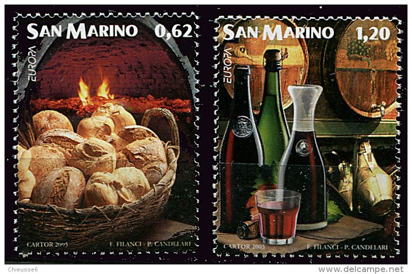 Saint Marin ** N° 1985 - 1986 - Europa - Année 2005 - - Neufs