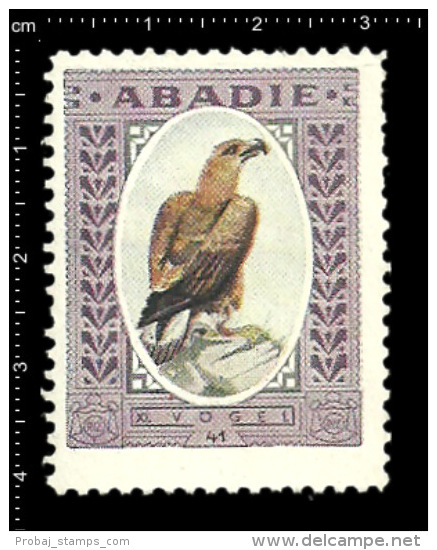 Original German Poster Stamp Cinderella Reklamemarke Abadie Tobacco Cigarette Tabak Zigarette  Bird Vogel - Tobacco