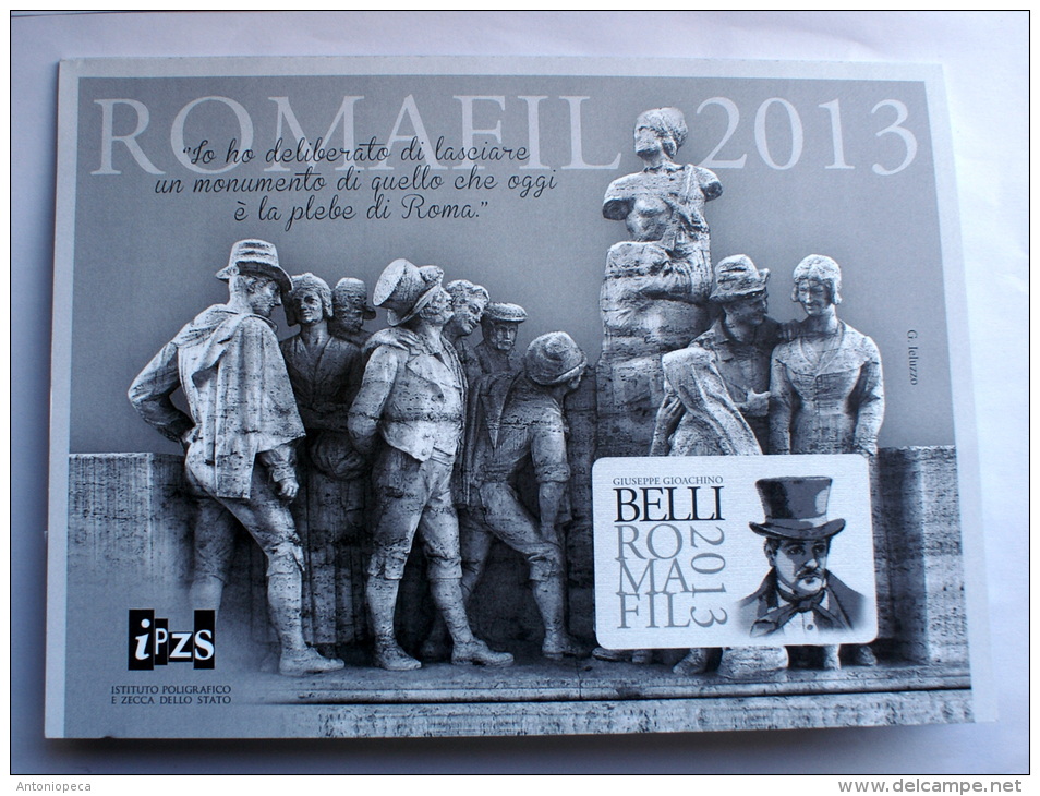 ITALY - 2013 - FOGLIETTO ERINNOFILO ROMAFIL 2013 NEW - Other & Unclassified