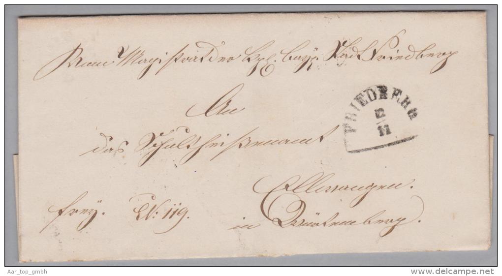 Heimat De Bay Friedberg 1863-11-12 Segmentstempel Auf Amtsbriefhülle Nach Ellwangen - [Voorlopers