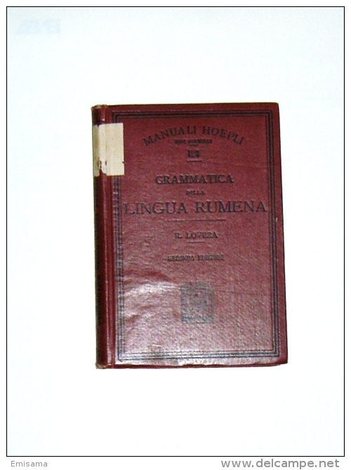 Grammatica Della Lingua Rumena - Manuali Hoepli - Seconda Edizione - Old Books