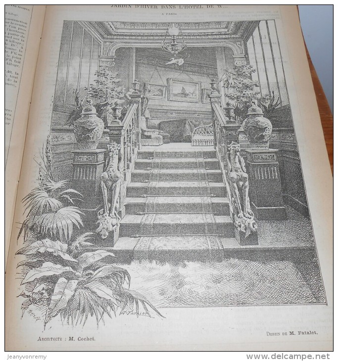 La Semaine Des Constructeurs. N°45. 7 Mai 1887. Jardin D'hiver Dans L'Hôtel De W...à Paris. - Magazines - Before 1900