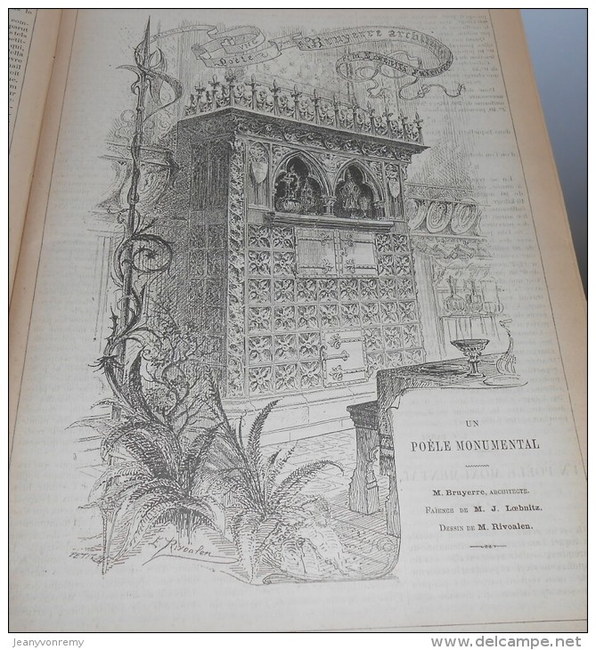 La Semaine Des Constructeurs. N°47. 21 Mai 1887. Un Poêle Monumental. Calcul D'un Plancher. - Revistas - Antes 1900