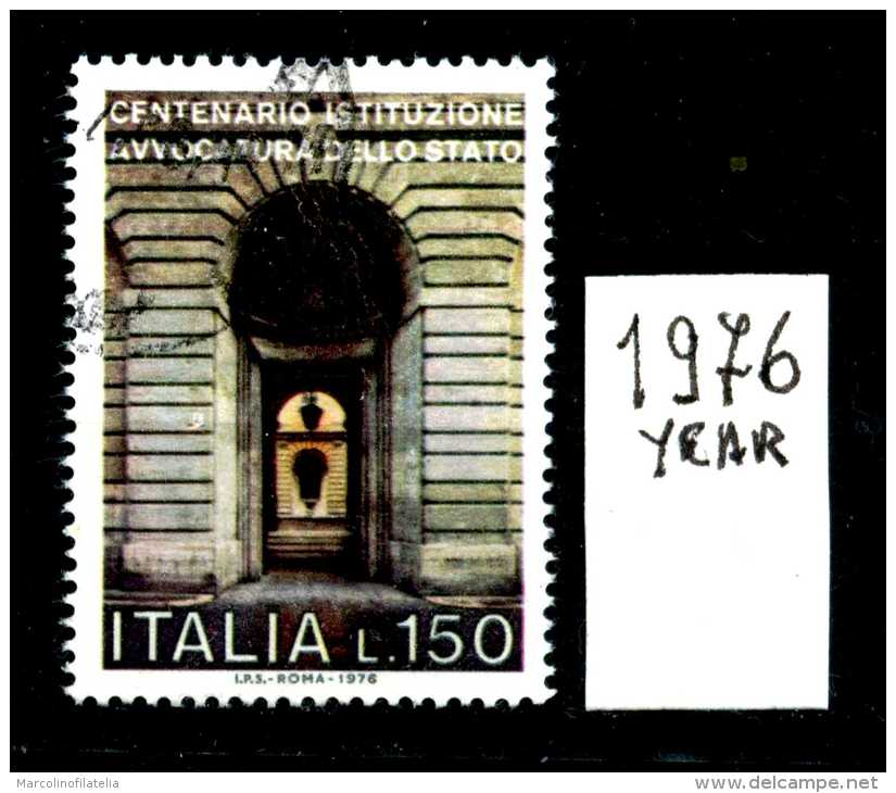 - ITALIA - REPUBBLICA - Singolo - Year 1976 - 100° Avvocatura Di Stato - Viaggiato - Traveled - Reiste. - 1971-80: Usati