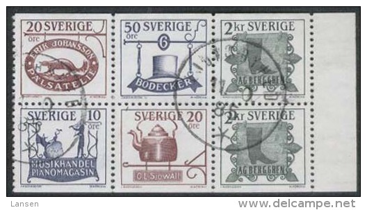 Mi 1342 - 1346 From Booklet 108, Definitives: Wrought Iron Signs - Blocks & Sheetlets