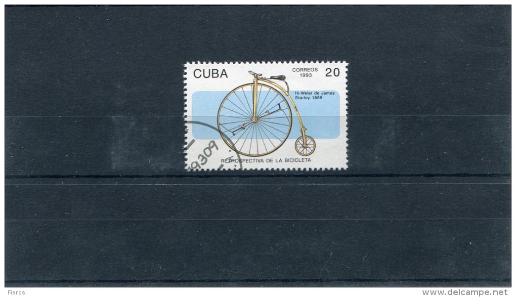 1993-Cuba- "Bicycles" Issue- "James Starley, 1869" 20c. Stamp Used - Usati