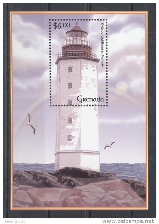 Grenada - 2001 Lighthouses Block (4) MNH__(TH-2047) - Grenade (1974-...)