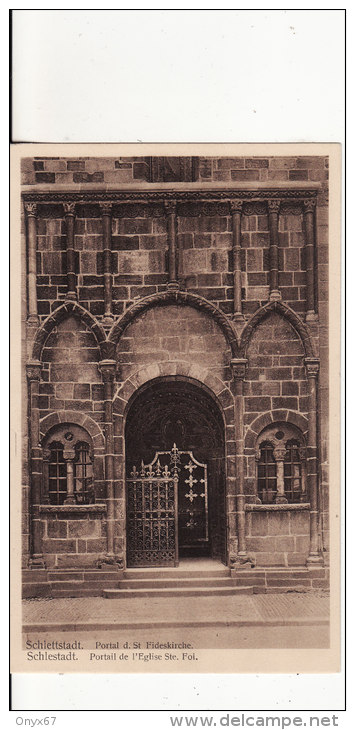 SELESTAT-SCHLETTSTADT (Bas-Rhin)  Portail Eglise Sainte-Foi - VOIR 2 SCANS - - Selestat