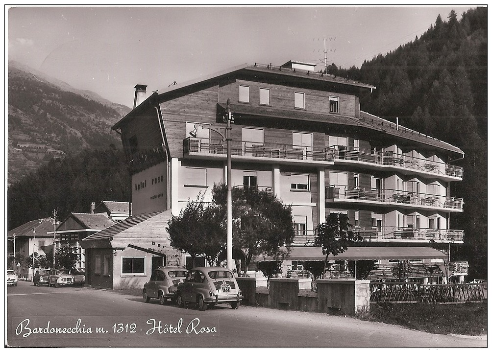 R9 155 - BARDONECCHIA - HOTEL ROSA - VG - A. ´50 - Altri & Non Classificati