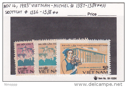 Vietnam19835th National Trade Unions Congress Set MNH - Vietnam
