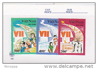 Vietnam1991 7th Communist Party Congress Set MNH - Vietnam