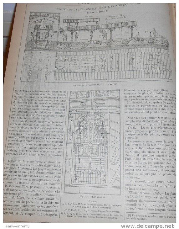 La Semaine Des Constructeurs. N°49. 4 Juin 1887. Petit Salon Louis XVI. Projet De Train Continu Pour... - Magazines - Before 1900