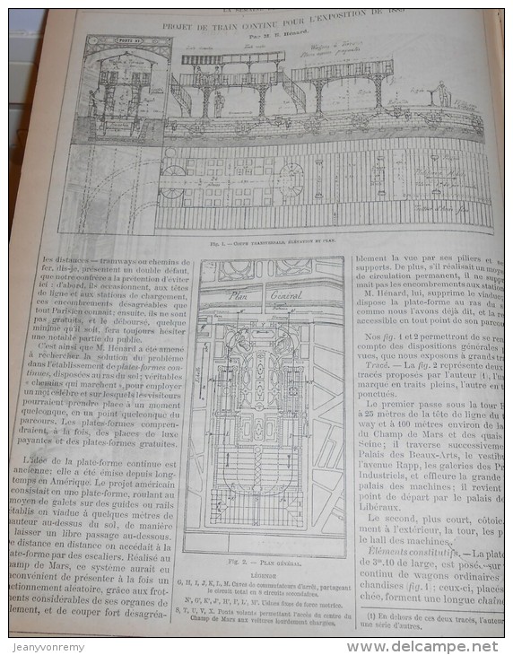 La Semaine Des Constructeurs. N°49. 4 Juin 1887. Petit Salon Louis XVI. Projet De Train Continu Pour... - Revues Anciennes - Avant 1900