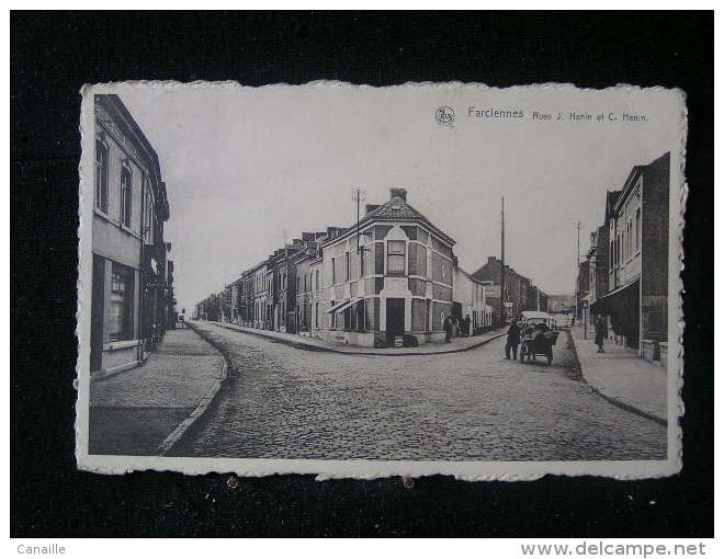 F-10 / Farciennes, Rues   J. Henin Et C. Henin  / Circulée 1953   .- - Farciennes