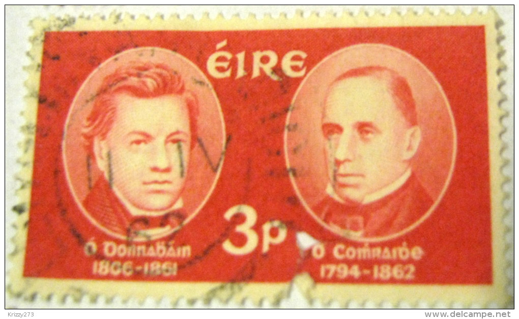 Ireland 1962 John Donovan And Eugene O'Curry 3p - Used - Used Stamps