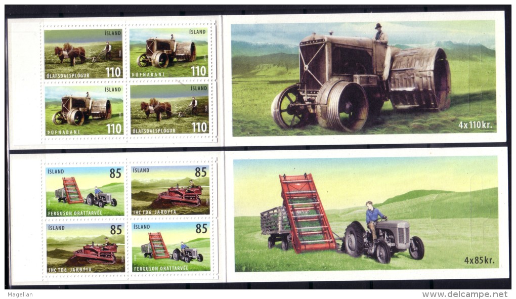 Islande - Carnets Yvert N° C1122 & C1124 Neufs ** (MNH) - Agriculture - Outils Agricoles - Carnets