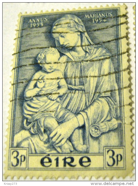 Ireland 1953 The Year Of Mary 3p - Used - Oblitérés