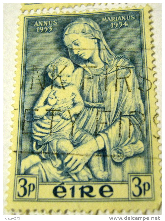 Ireland 1953 The Year Of Mary 3p - Used - Oblitérés