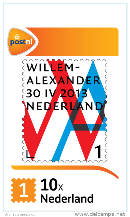 Nederland  2012 Kroning Kon. Willem-Alexander Booklet  Op Gewoon Papier !! Reprint On Normal Paper  Postfris/mnh/neuf - Nuovi