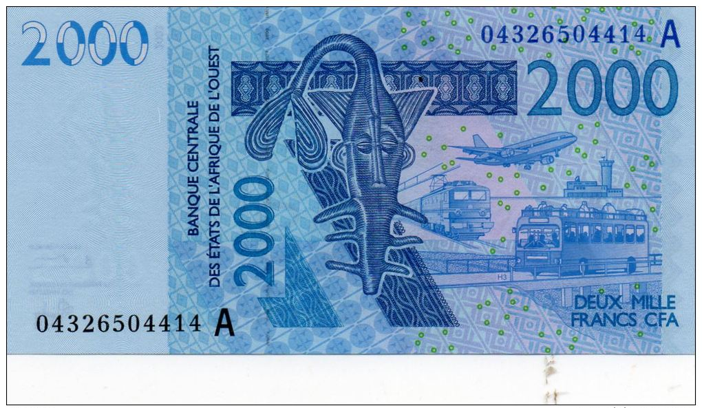 COTE D'IVOIRE : 2000 Frcs 2004 (unc) - Côte D'Ivoire