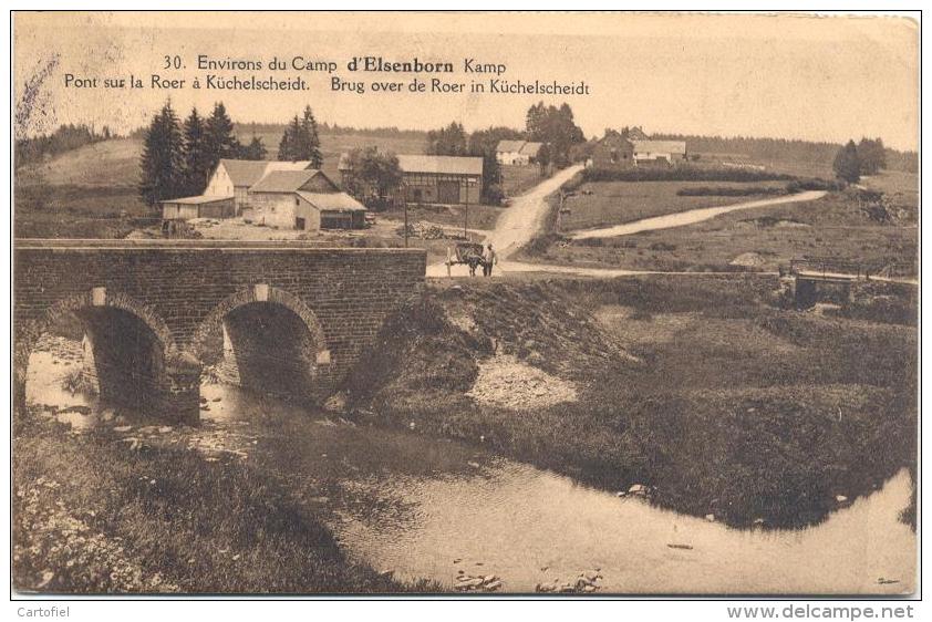 KUCHELSCHEIDT-ENVIRONS DU CAMP D´ELSENBORN-KAMP-BRUG OVER DE ROER IN KUCHELSCHEIDT-PHOTO LEX HERLD-VERZONDEN - Bütgenbach