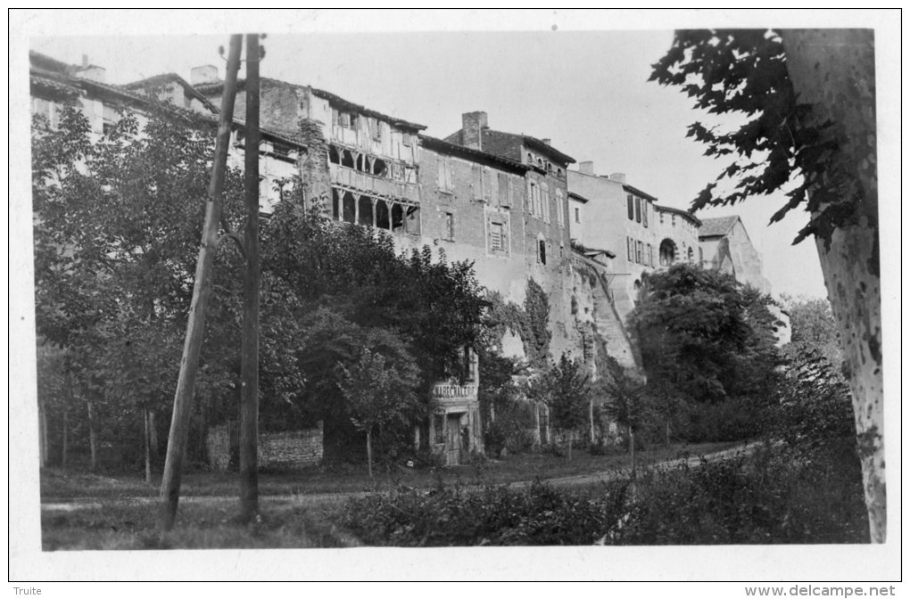 VERDUN-SUR-GARONNE LE VIEUX VERDUN LES REMPARTS CARTE PHOTO RARE - Verdun Sur Garonne