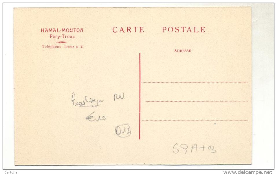 EL PERY-TROOZ-HAMAL-MOUTON-C HATEAU-KASTEEL-CARTE PRIVEE-PAS ENVOYEE-VOYEZ 2 SCANS - Trooz