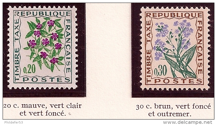 Timbres Taxe Lot 8 Timbres Neufs 1964-71  Y&T N° 95 à 102 - Autres & Non Classés