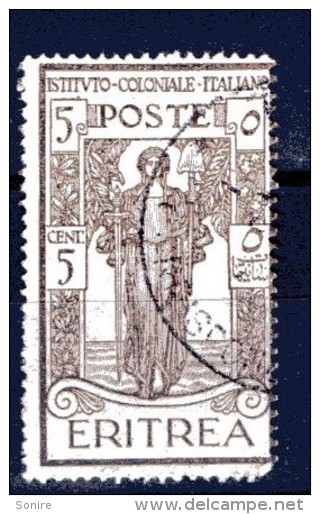 1926 COLONIE ITALIANE-ERITREA ISTITUTO COLONIALE ITALIANO CENT 5+5 USATO - Egée (Rodi)