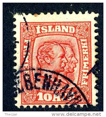 4016x)  Iceland 1907 - Sc# 76 ~ Used - Gebraucht