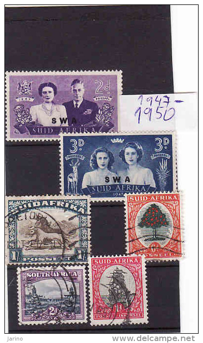 Afrique Du Sud-South Africa 1947-1950, Oblitérés-used - Oblitérés