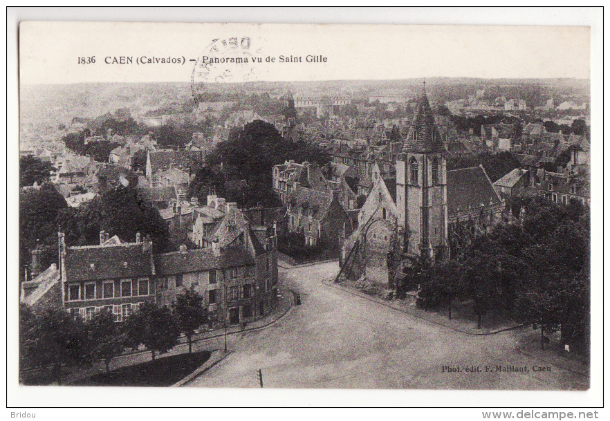 14  CAEN   Panorama Vu De Saint Gille - Caen