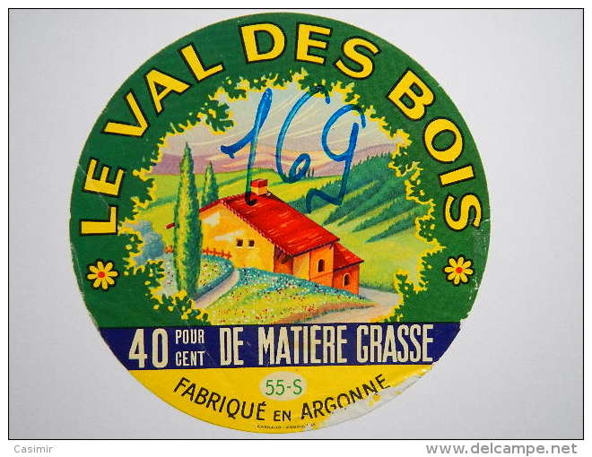 A-55084 - Etiquette De Fromage LE VAL DES BOIS - AUBREVILLE - Meuse 55S - Cheese