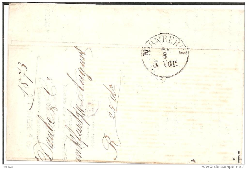 Brs048/ Brief, Mi.Nr. 23, Grosses Brustschild In Super Prägung U. Zentrierung - Storia Postale