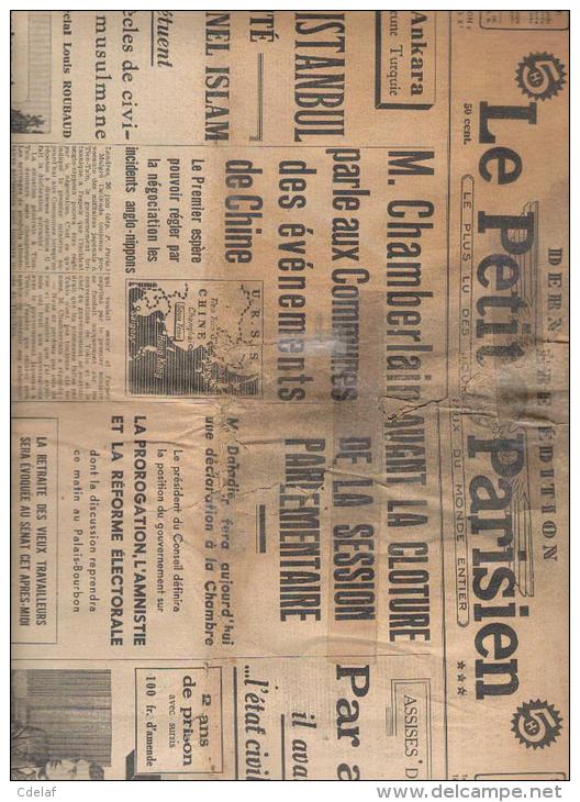 Le Petit Parisien 27 Juin 1939 - Le Petit Parisien